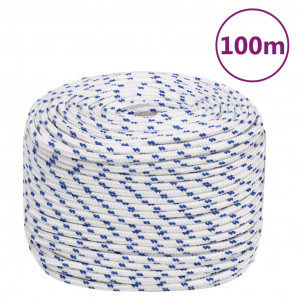 Corda de barco de polipropileno branco 10 mm 100 m D