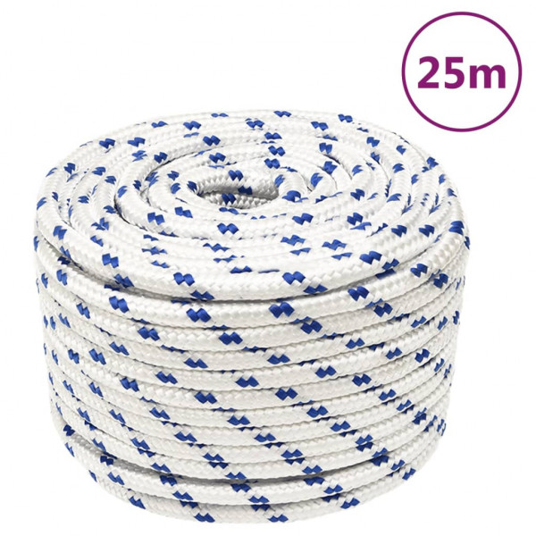 Cordas de barco de polipropileno branco de 12 mm 25 m D