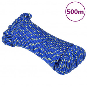 Cuerda de barco polipropileno azul 4 mm 500 m D