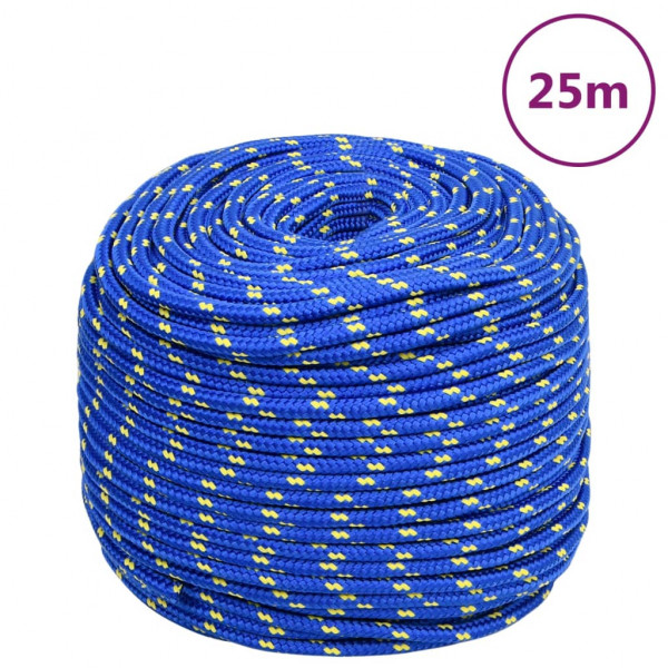 Cordas de barco de polipropileno azul de 8 mm 25 m D