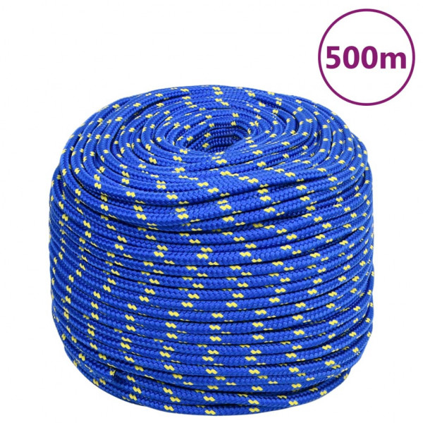 Corda de barco de polipropileno azul 10 mm 500 m D