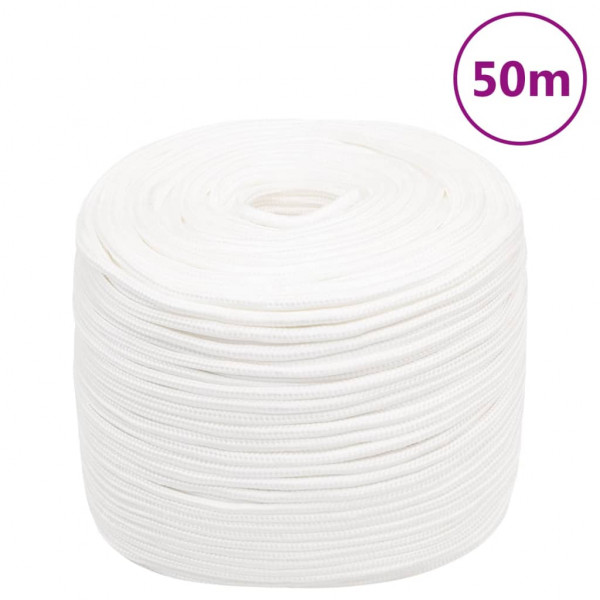 Corda de barco de polipropileno branco intenso 8 mm 50 m D