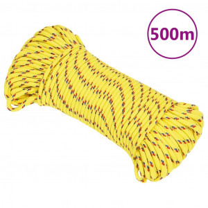 Corda de barco de polipropileno amarelo 4 mm 500 m D