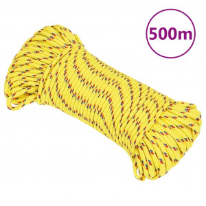 Cuerda de barco polipropileno amarillo 4 mm 500 m D