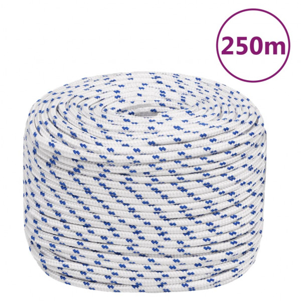 Corda de barco de polipropileno branco 6 mm 250 m D