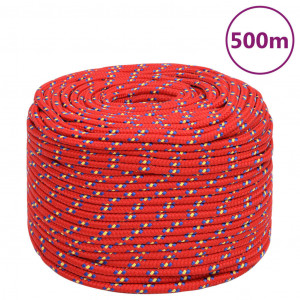 Corda de barco de polipropileno vermelho 10 mm 500 m D