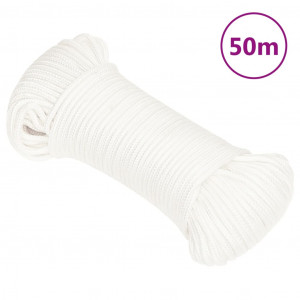 Corda de barco de polipropileno branco intenso 5 mm 50 m D