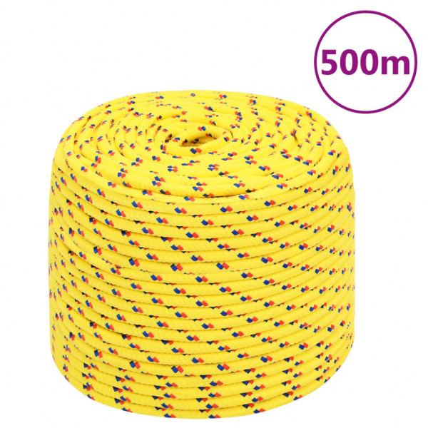 Cuerda de barco polipropileno amarillo 6 mm 500 m D