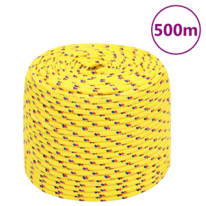 Cuerda de barco polipropileno amarillo 8 mm 500 m D