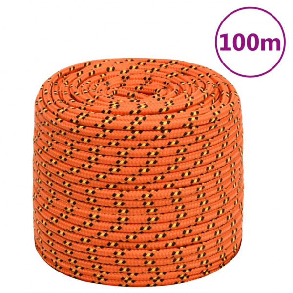 Cuerda de barco polipropileno naranja 8 mm 100 m D