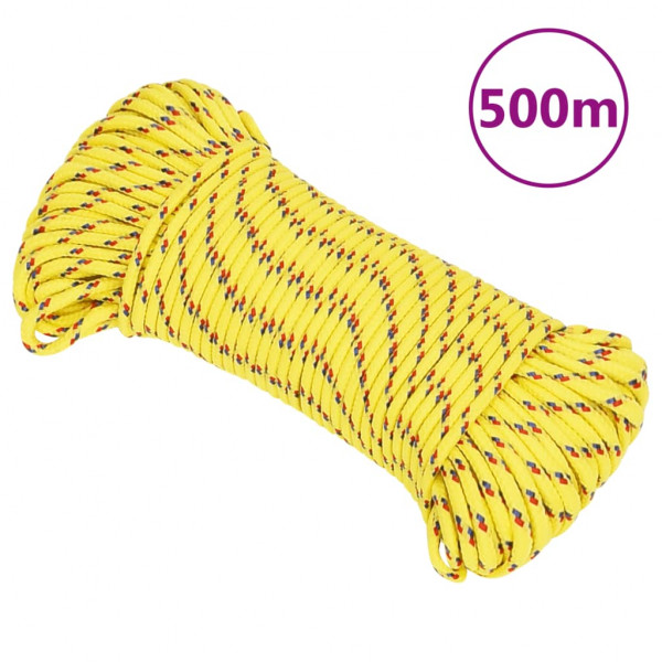 Cuerda de barco polipropileno amarillo 3 mm 500 m D