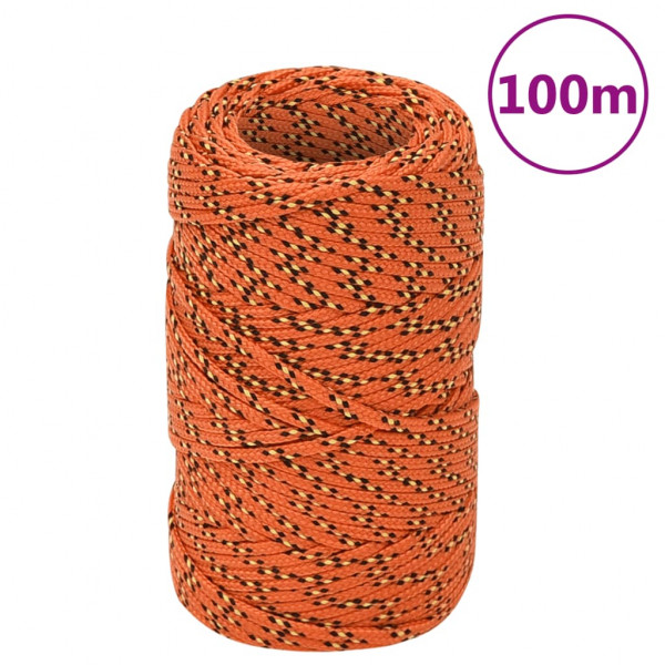 Corda de barco de polipropileno laranja 2 mm 100 m D