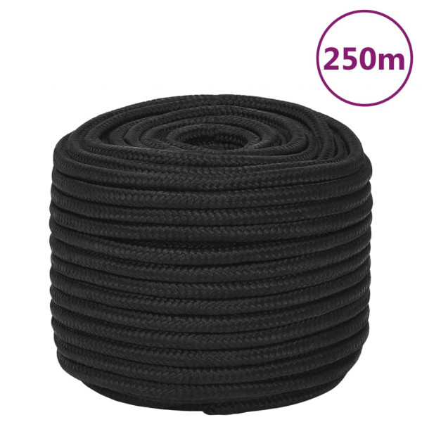 Cuerda de barco polipropileno negro intenso 14 mm 250 m D