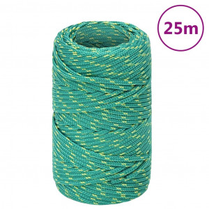 Cordas de barco de polipropileno verde 2 mm 25 m D