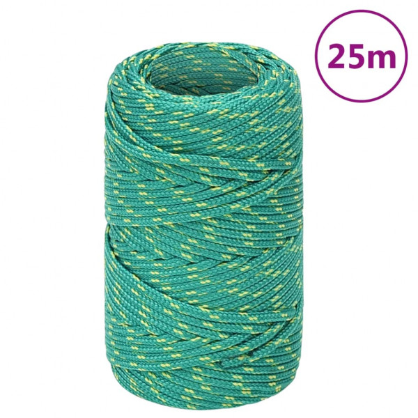 Cuerda de barco polipropileno verde 2 mm 25 m D