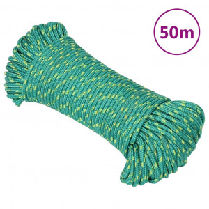 Cordas de barco de polipropileno verde 3 mm 50 m D