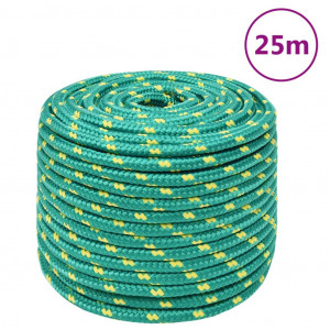 Cuerda de barco polipropileno verde 14 mm 25 m D