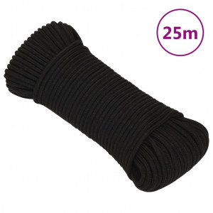 Cuerda de trabajo poliéster negro 4 mm 25 m D