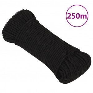 Cuerda de trabajo poliéster negro 4 mm 250 m D