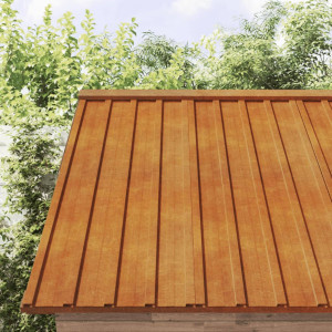 Paneles de tejado 12 uds acero corten oxidado 100x44cm D