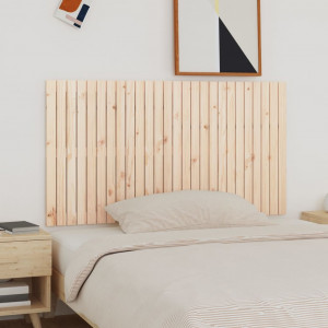 Cabecero de cama de pared madera maciza de pino 166x3x90 cm D