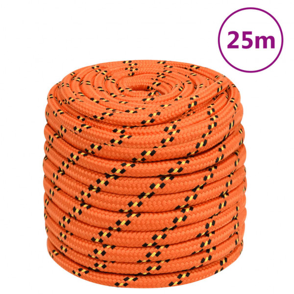 Cuerda de barco polipropileno naranja 18 mm 25 m D