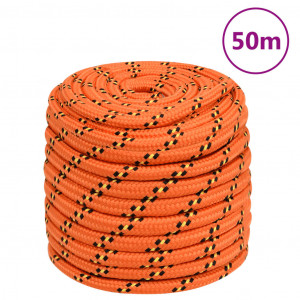 Corda de barco de polipropileno laranja 16 mm 50 m D