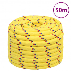 Cuerda de barco polipropileno amarillo 20 mm 50 m D