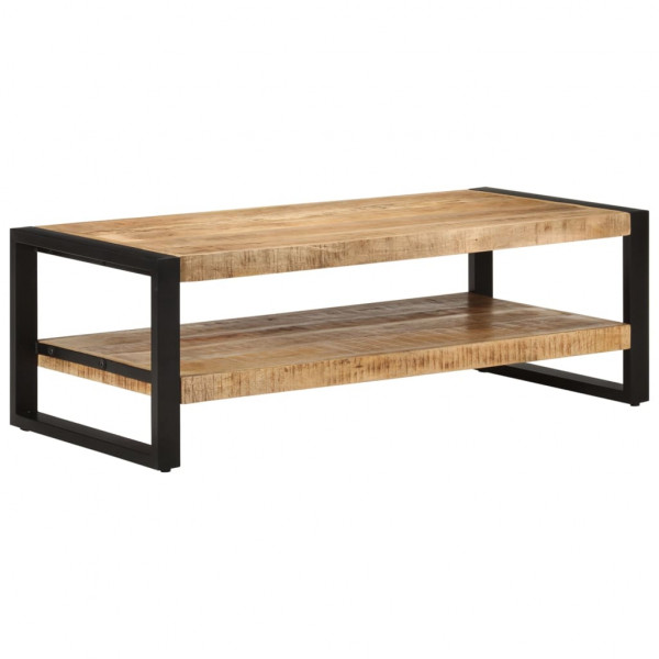 Mesa de centro de madera maciza de mango 120x55x40 cm D