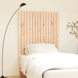 Cabecero de cama de pared madera maciza de pino 95.5x3x110 cm D