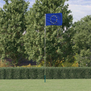 Mástil y bandera de Europa aluminio 5.55 m D