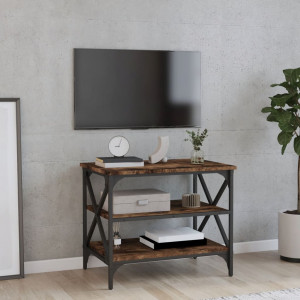 Mueble para TV madera contrachapada roble ahumado 60x40x50 cm D