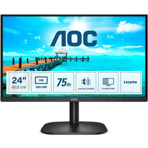 Monitor AOC 23.8" LED FHD 24B2XHM2 negro D