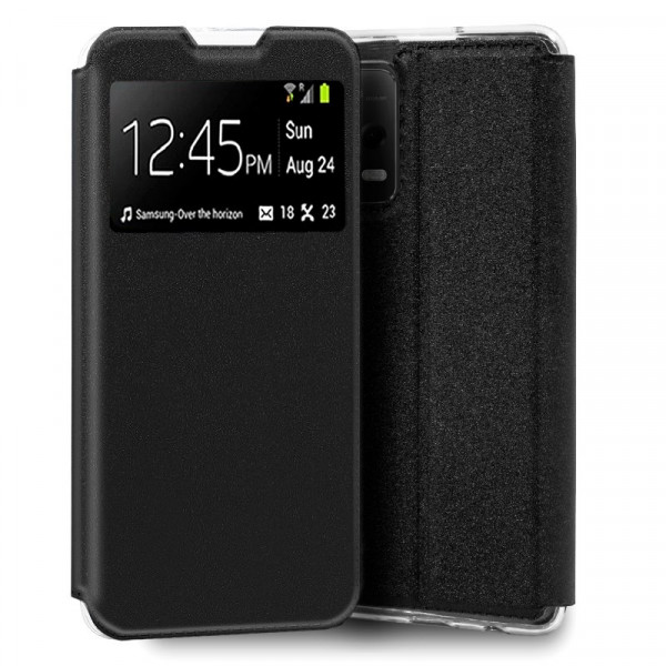 Funda COOL Flip Cover para Xiaomi Redmi Note 12 5G / Poco X5 5G Liso Negro D