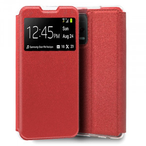 Funda COOL Flip Cover para Xiaomi Redmi Note 12 5G / Poco X5 5G Liso Rojo D