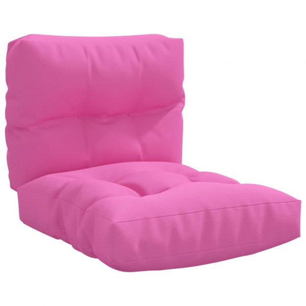 Acessórios para sofá de paletes 2 peças de tecido rosa D