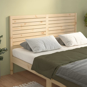 Cabecero de cama madera maciza de pino 141x4x100 cm D