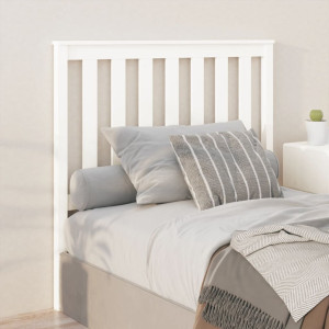 Cabeça de cama madeira maciça de pinho branco 106x6x101 cm D