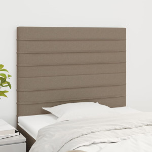 Cabeceiras 2 unidades de tecido cinza taupe 90x5x78/88 cm D