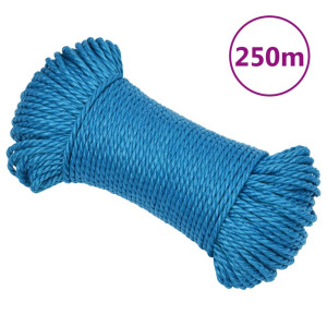 Cuerda de trabajo polipropileno azul 6 mm 250 m D