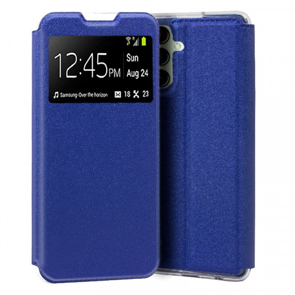 Fundação COOL Capa de Flip para Samsung A145 Galaxy A14 / A14 5G luz azul D