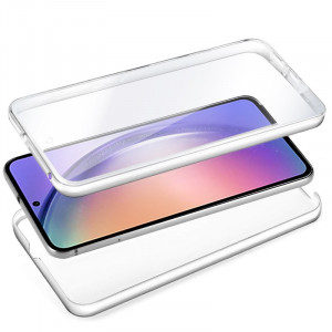 Cool Funda Silicona 3D Transparente Frontal/Trasera para iPhone 15 Pro Max