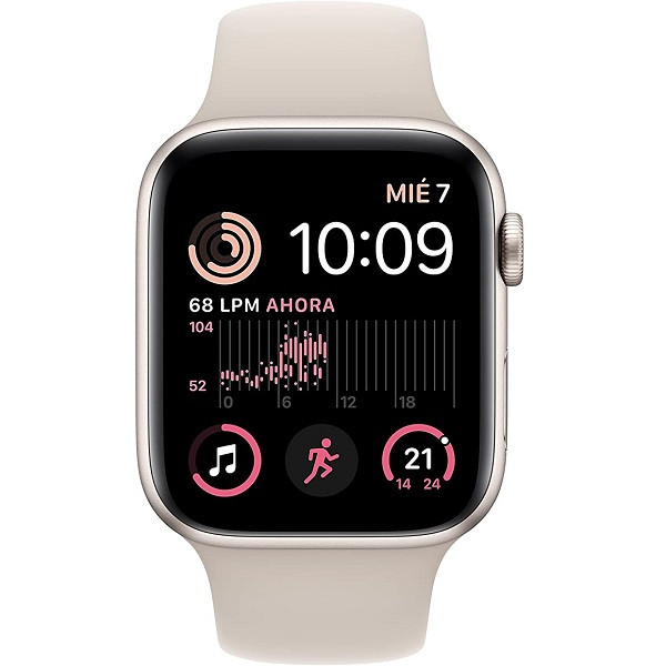 Apple Watch SE 2022 GPS 44 mm aluminio sports band beige M 1