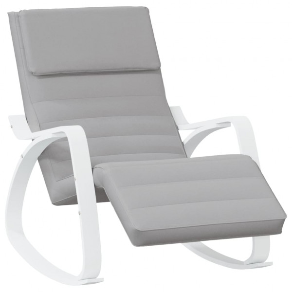 Cadeira de tecido cinza claro D