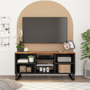 Mueble de TV madera reciclada madera contrachapada 100x33x46cm D