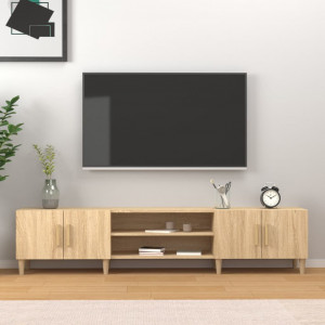 Mueble para TV madera contrachapada roble Sonoma 180x31.5x40 cm D