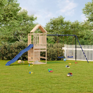 Parque infantil exterior madeira maciça de pinheiro D