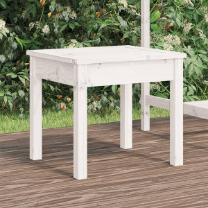 Banco de jardim madeira maciça pinheiro branco 50x44x45 cm D