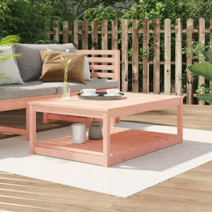 Mesa de jardín madera maciza abeto de Douglas 121x82.5x45 cm D