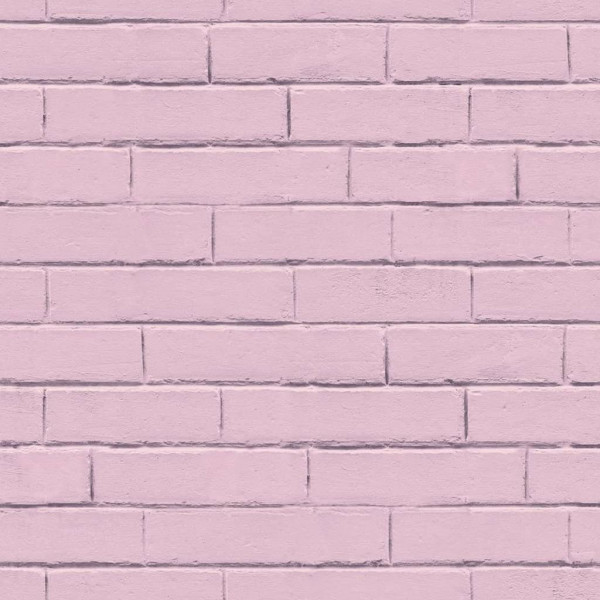 Good Vibes Papel de pared Brick Wall rosa D
